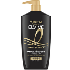 L'Oreal Paris Elvive Total Repair 5 Repairing Shampoo for Damaged Hair, Pump, 28 fl oz
