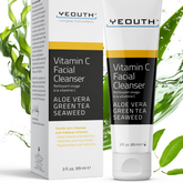 YEOUTH Face Cleanser for Face with Vitamin C and Green Tea, Skincare Face Wash 3oz