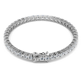 Cate & Chloe Kaylee 18k White Gold Plated Tennis Bracelet with Simulated Diamonds Gift for Women